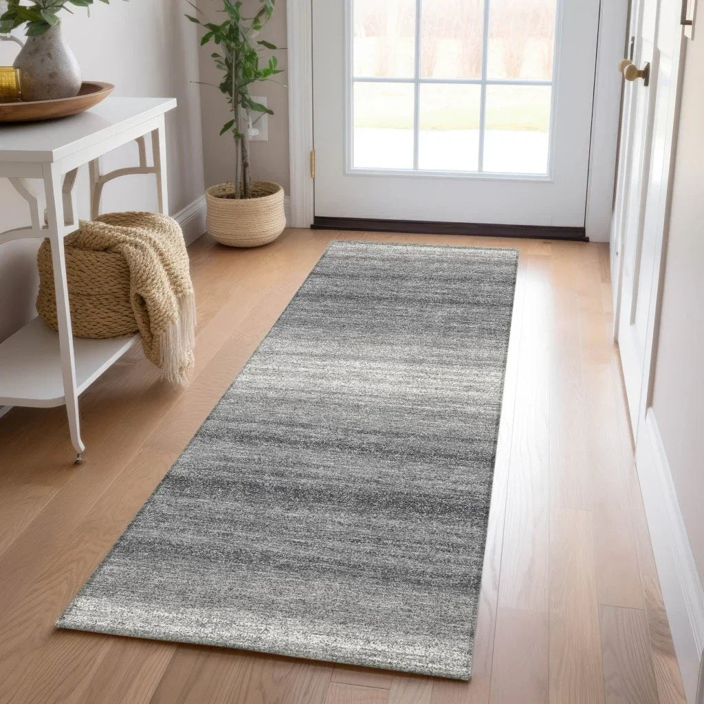 Nira Gray Washable Indoor-Outdoor Rug-Outdoor Rugs-LOOMLAN Rugs-LOOMLAN