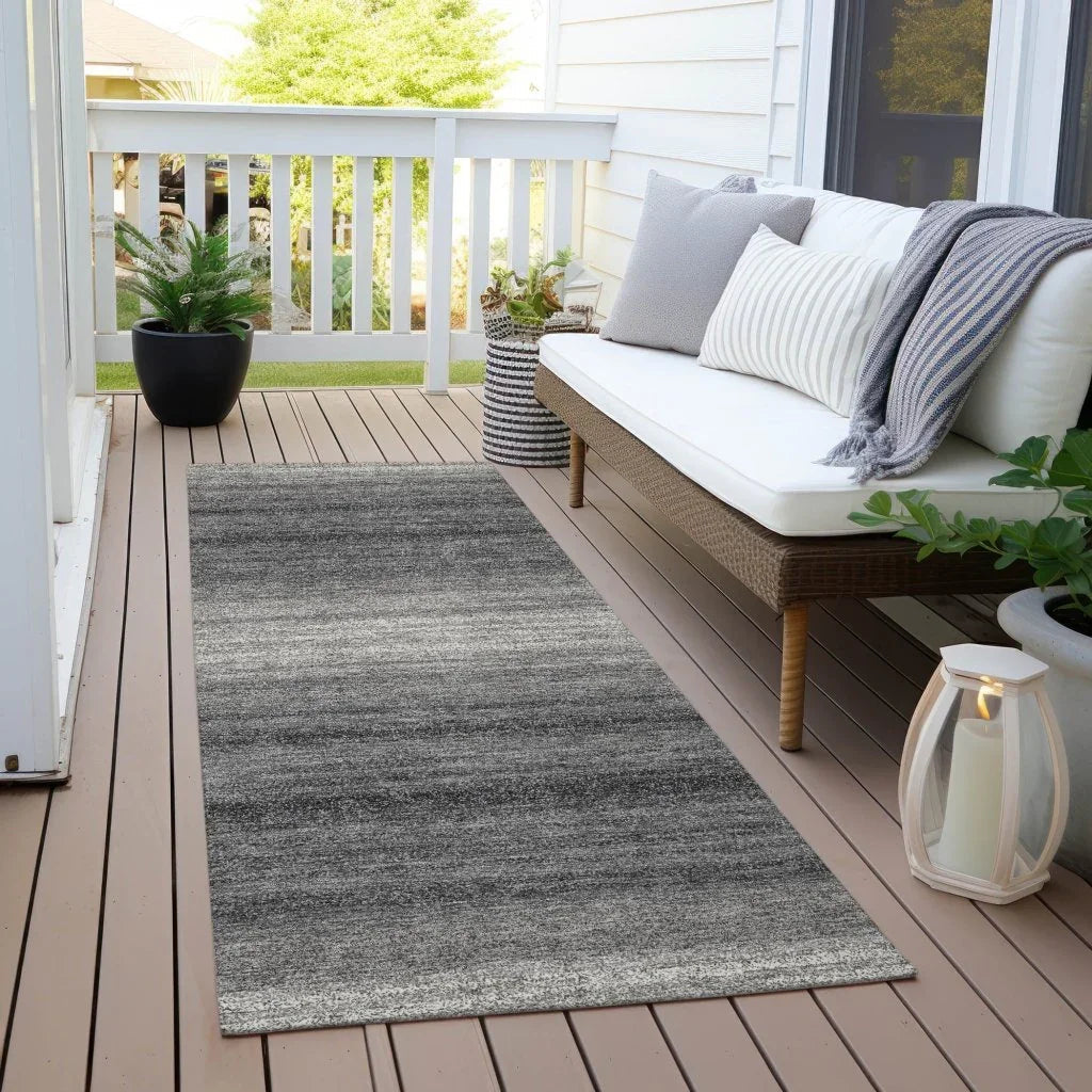 Nira Gray Washable Indoor-Outdoor Rug-Outdoor Rugs-LOOMLAN Rugs-LOOMLAN