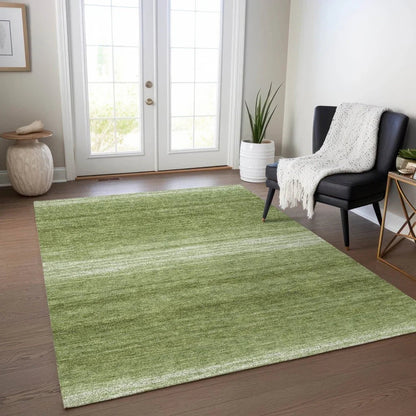 Nira Green Washable Indoor-Outdoor Rug-Outdoor Rugs-LOOMLAN Rugs-LOOMLAN