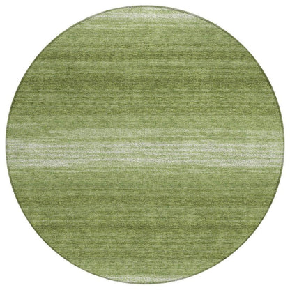 Nira Green Washable Indoor-Outdoor Rug-Outdoor Rugs-LOOMLAN Rugs-8' x 8'-LOOMLAN