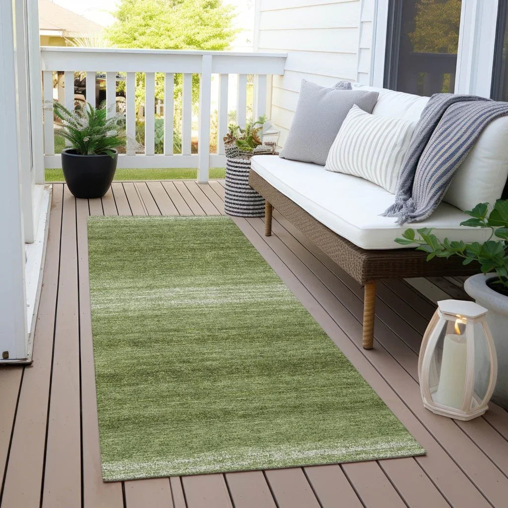 Nira Green Washable Indoor-Outdoor Rug-Outdoor Rugs-LOOMLAN Rugs-LOOMLAN