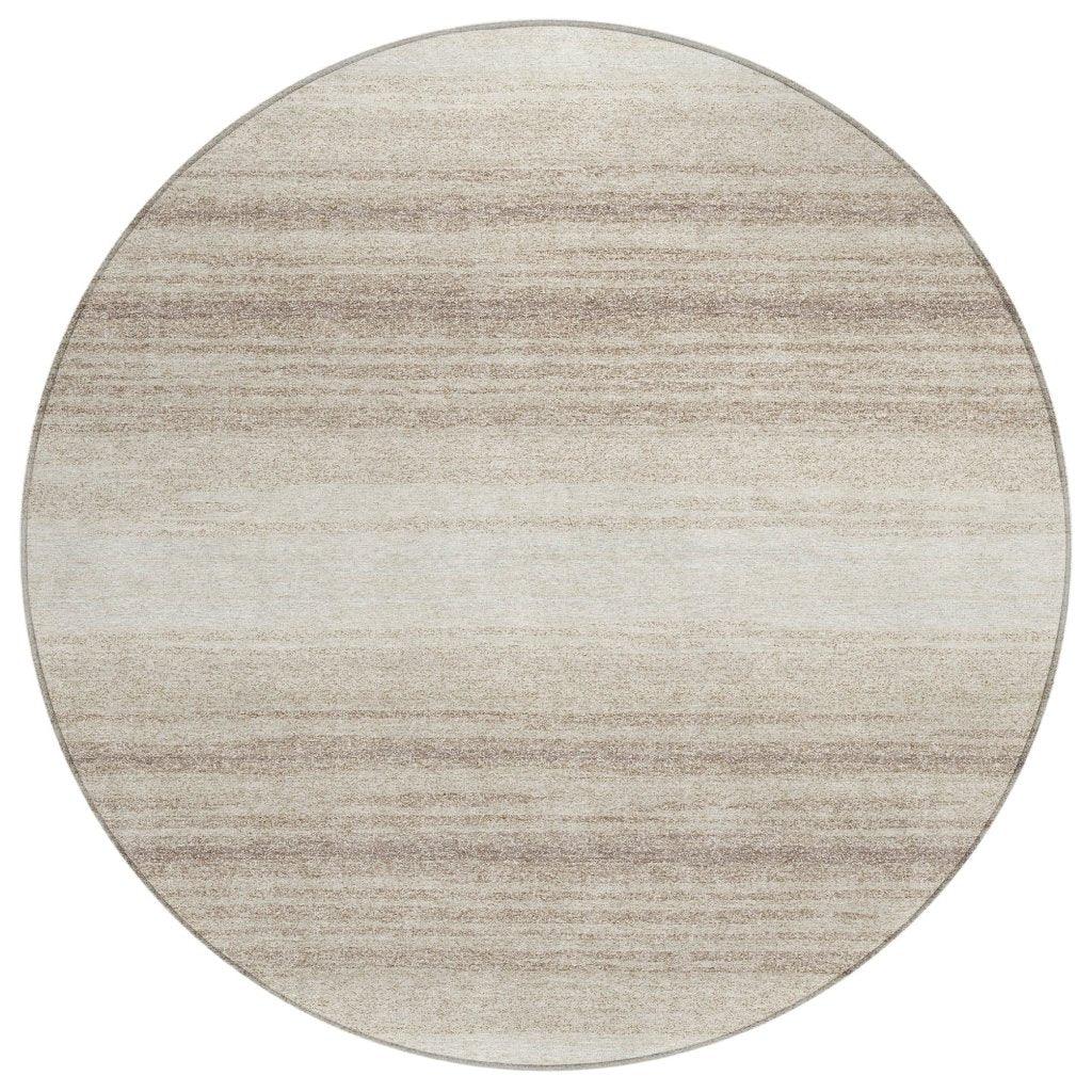 Nira Ivory Washable Indoor-Outdoor Rug-Outdoor Rugs-LOOMLAN Rugs-8' x 8'-LOOMLAN