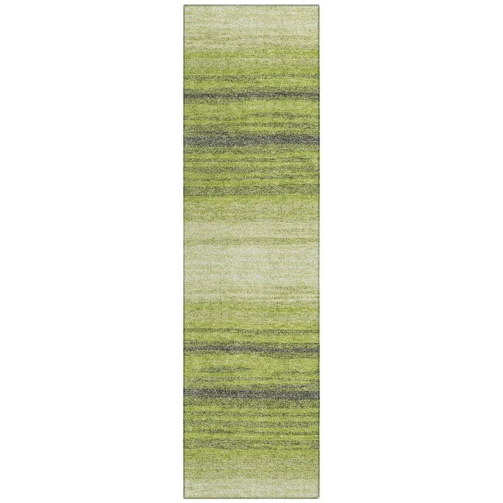 Nira Lime Washable Indoor-Outdoor Rug-Outdoor Rugs-LOOMLAN Rugs-2'3" x 7'6"-LOOMLAN