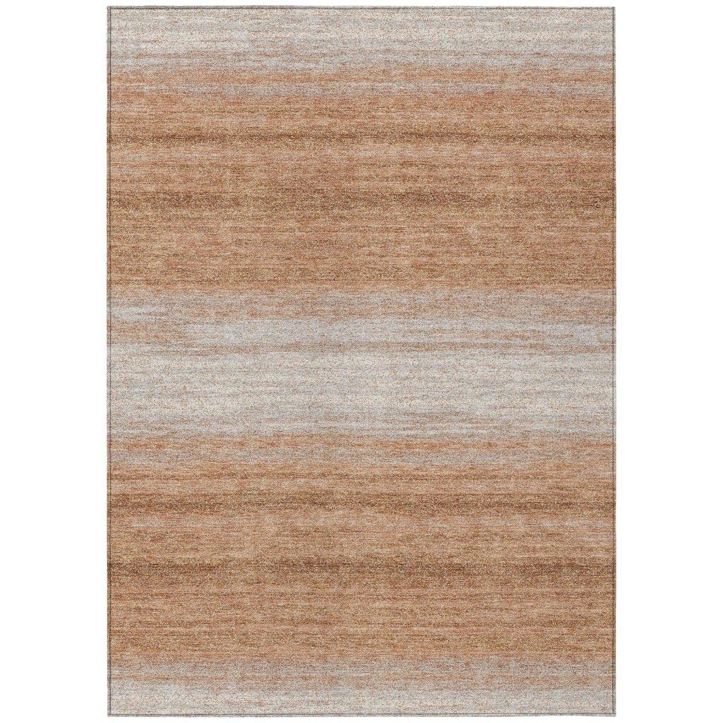 Nira Orange Washable Indoor-Outdoor Rug-Outdoor Rugs-LOOMLAN Rugs-2'6" x 3'10"-LOOMLAN