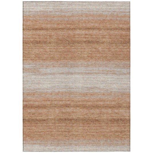 Nira Orange Washable Indoor-Outdoor Rug-Outdoor Rugs-LOOMLAN Rugs-2'6" x 3'10"-LOOMLAN