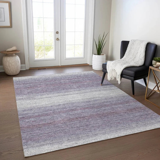 Nira Purple Washable Indoor-Outdoor Rug-Outdoor Rugs-LOOMLAN Rugs-LOOMLAN