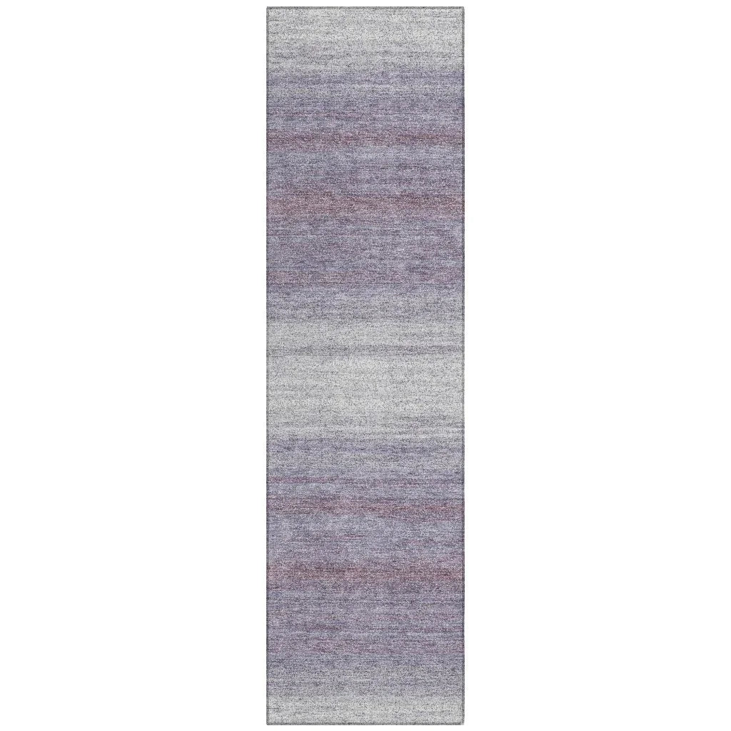 Nira Purple Washable Indoor-Outdoor Rug-Outdoor Rugs-LOOMLAN Rugs-2'3" x 7'6"-LOOMLAN