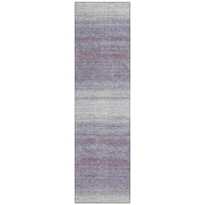 Nira Purple Washable Indoor-Outdoor Rug-Outdoor Rugs-LOOMLAN Rugs-2'3" x 7'6"-LOOMLAN