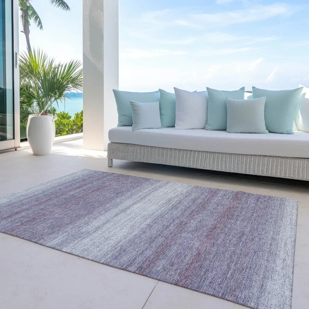 Nira Purple Washable Indoor-Outdoor Rug-Outdoor Rugs-LOOMLAN Rugs-LOOMLAN