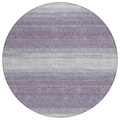 Nira Purple Washable Indoor-Outdoor Rug-Outdoor Rugs-LOOMLAN Rugs-8' x 8'-LOOMLAN