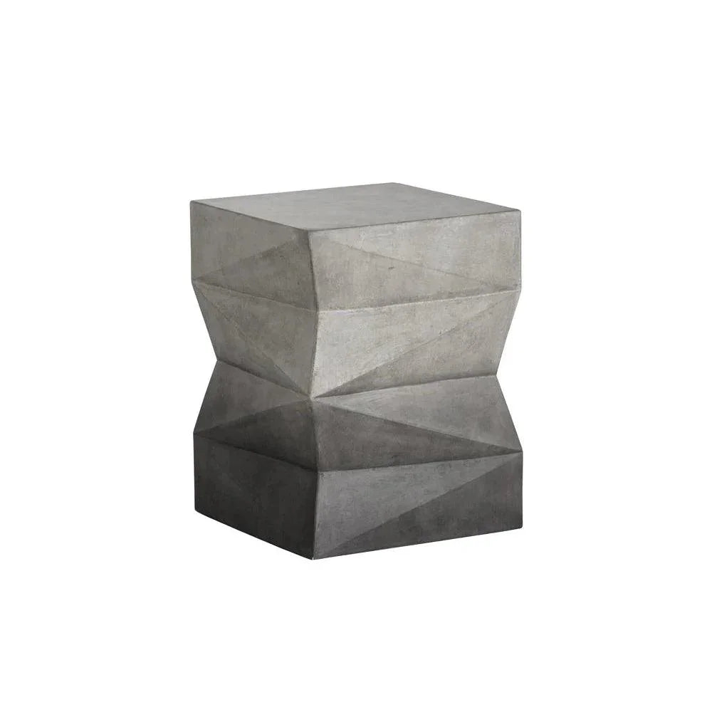 Niran End Table Concrete Grey Black Ombre - LOOMLAN - SUNPAN - Side Tables