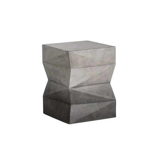 Niran End Table Concrete Grey Black Ombre - LOOMLAN - SUNPAN - Side Tables