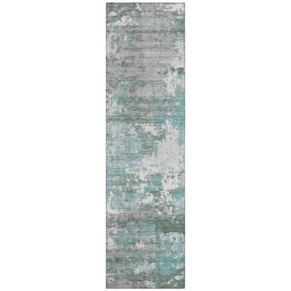 Nixane Blue Washable Indoor - Outdoor Rug - LOOMLAN - LOOMLAN Rugs - Outdoor Rugs