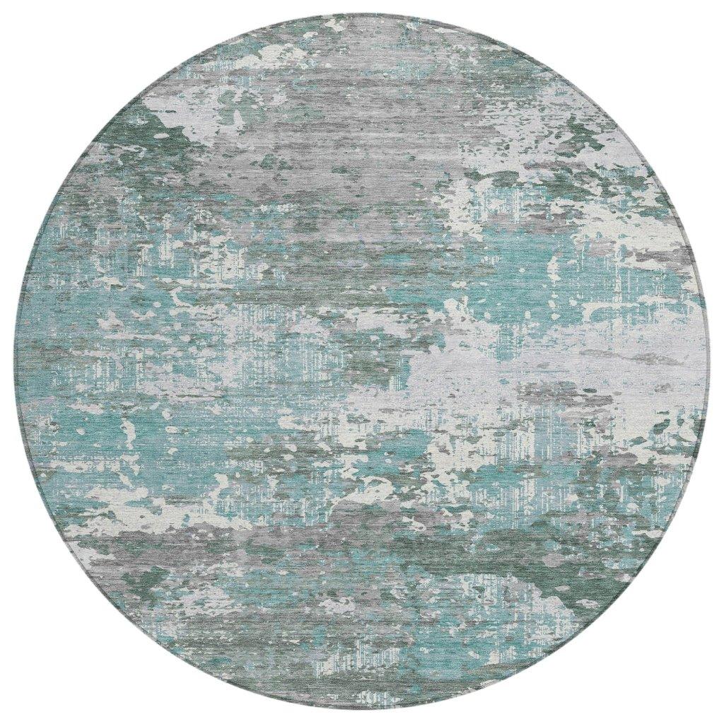 Nixane Blue Washable Indoor - Outdoor Rug - LOOMLAN - LOOMLAN Rugs - Outdoor Rugs