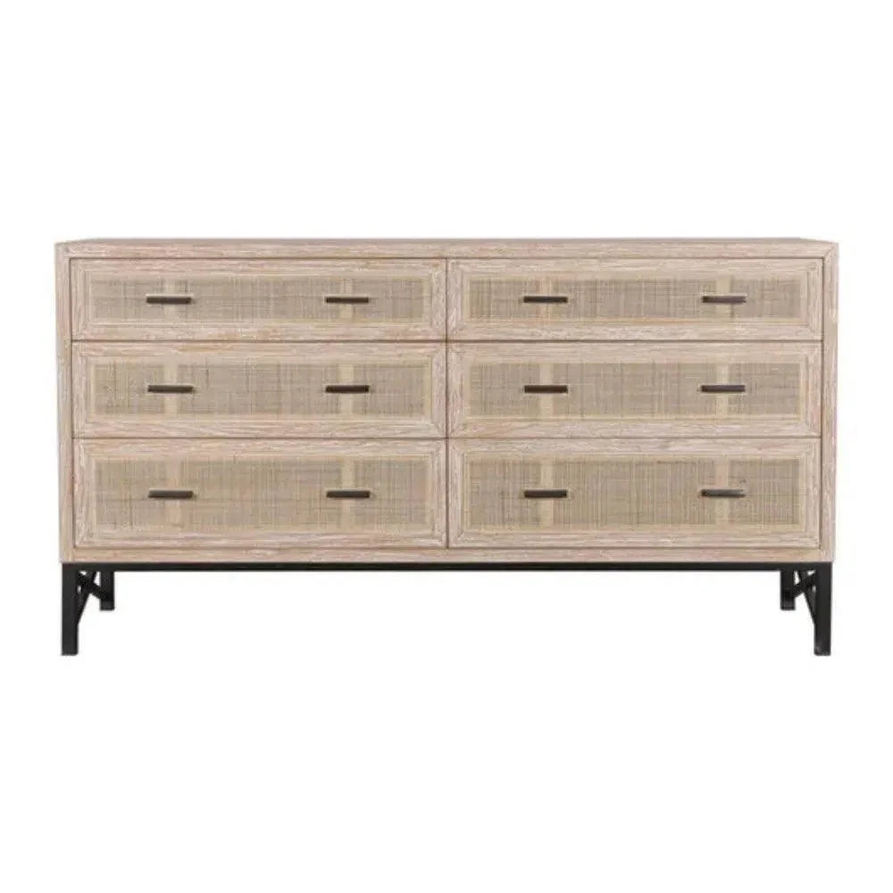 Noah 6 Drawer Dresser Natura - LOOMLAN - Artesia - Dressers