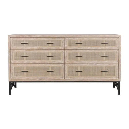 Noah 6 Drawer Dresser Natura - LOOMLAN - Artesia - Dressers