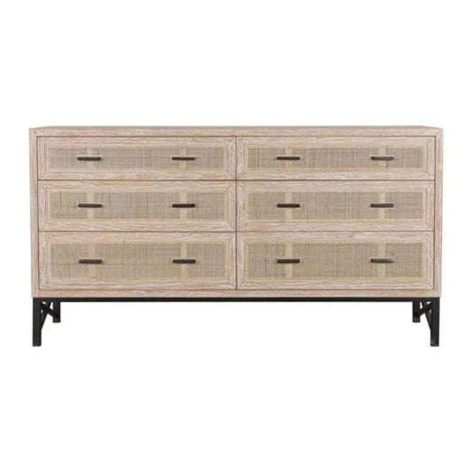 Noah 6 Drawer Dresser Natura - LOOMLAN - Artesia - Dressers