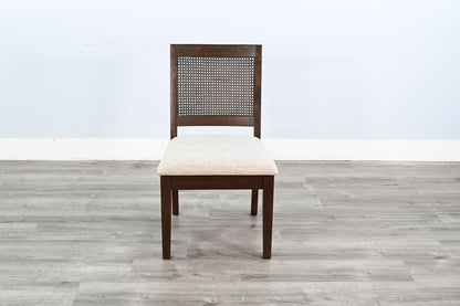 Noah Cane Back Armless Dining Chair 2PC