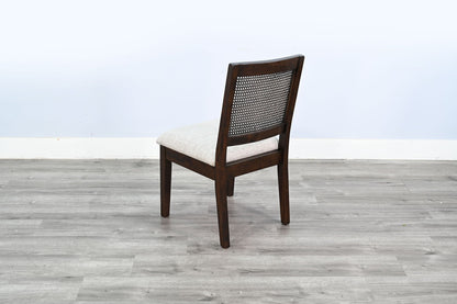 Noah Cane Back Armless Dining Chair 2PC