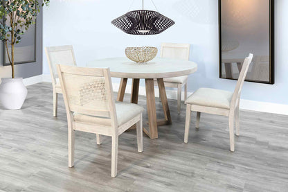 Noah Cane Back Armless Dining Chair 2PC