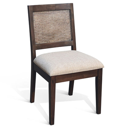 Noah Cane Back Armless Dining Chair 2PC