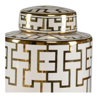 Noble White Glazed Porcelain Canister (Set of 3) - LOOMLAN - Wildwood - Vases & Jars