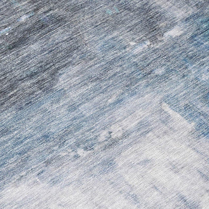 Nocturne Blue Washable Indoor-Outdoor Rug-Outdoor Rugs-LOOMLAN Rugs-LOOMLAN