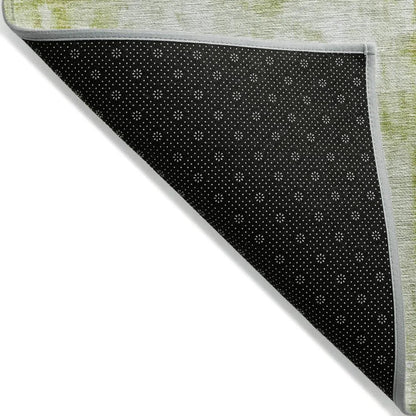 Nocturne Green Washable Indoor-Outdoor Rug-Outdoor Rugs-LOOMLAN Rugs-LOOMLAN