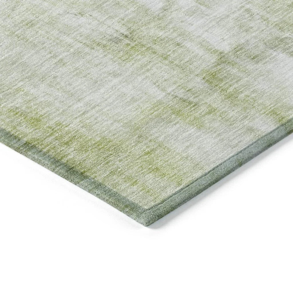 Nocturne Green Washable Indoor-Outdoor Rug-Outdoor Rugs-LOOMLAN Rugs-LOOMLAN