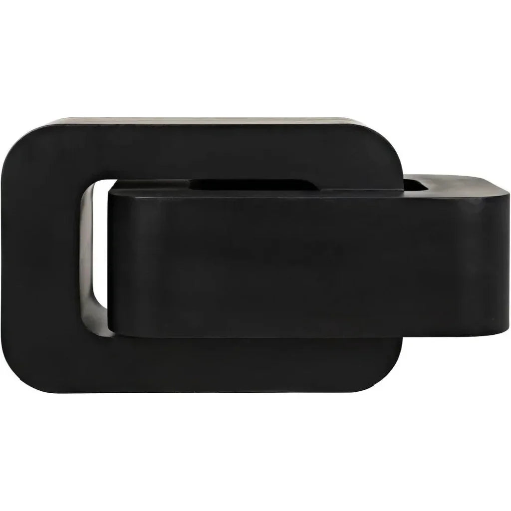 Nodum Accent Table, Black Steel - LOOMLAN - Noir - Side Tables