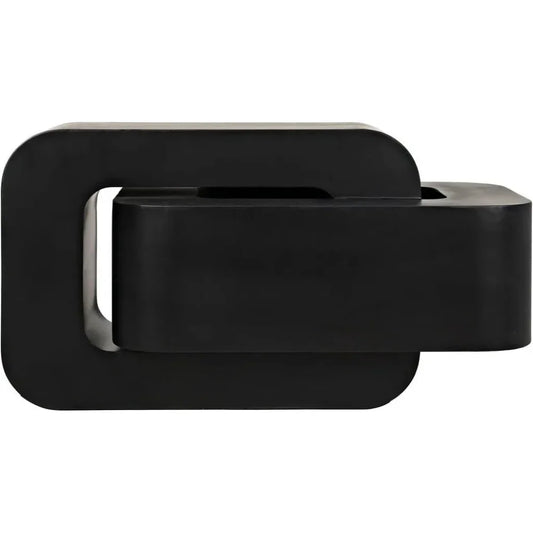 Nodum Accent Table, Black Steel - LOOMLAN - Noir - Side Tables