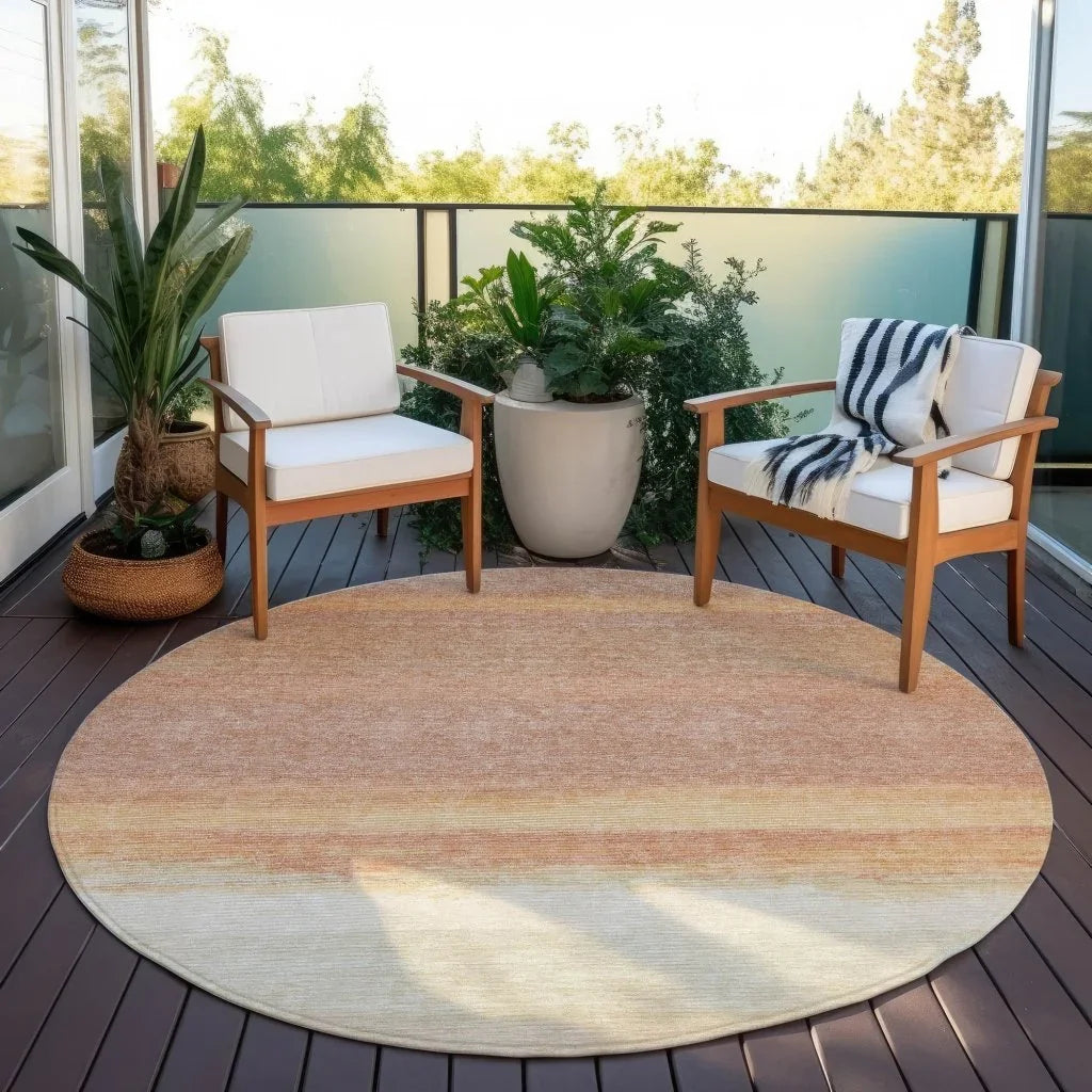 Noe Orange Washable Indoor - Outdoor Rug - LOOMLAN - LOOMLAN Rugs - Outdoor Rugs