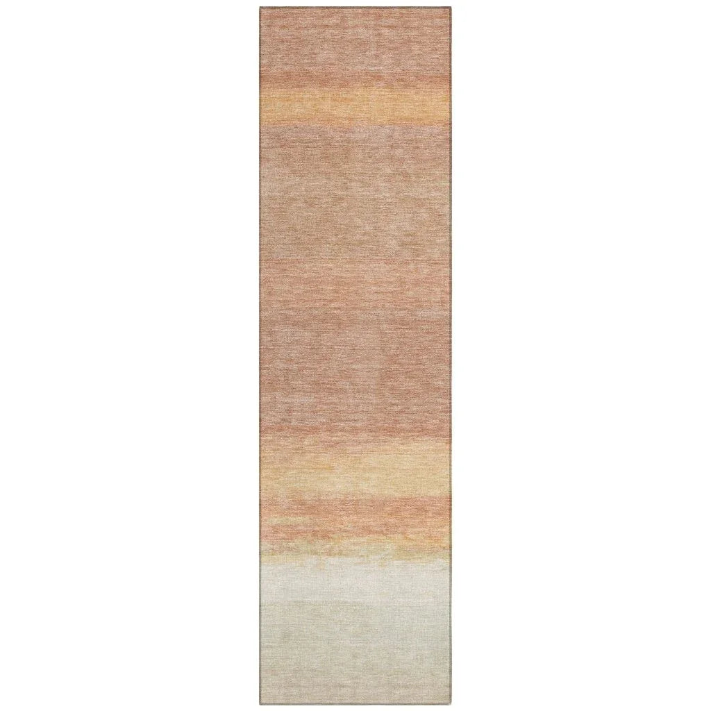 Noe Orange Washable Indoor - Outdoor Rug - LOOMLAN - LOOMLAN Rugs - Outdoor Rugs