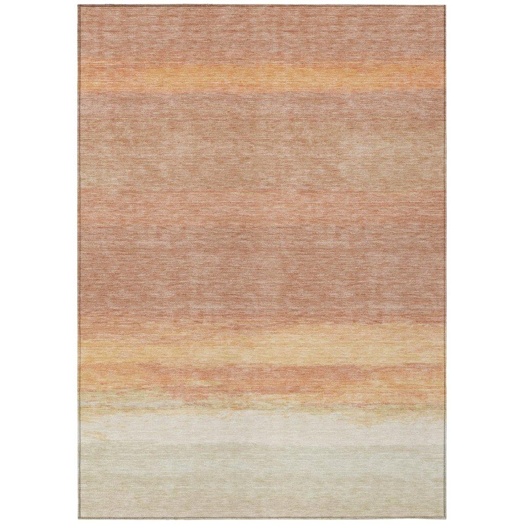 Noe Orange Washable Indoor - Outdoor Rug - LOOMLAN - LOOMLAN Rugs - Outdoor Rugs