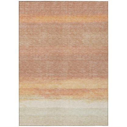 Noe Orange Washable Indoor - Outdoor Rug - LOOMLAN - LOOMLAN Rugs - Outdoor Rugs