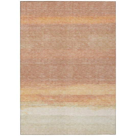 Noe Orange Washable Indoor - Outdoor Rug - LOOMLAN - LOOMLAN Rugs - Outdoor Rugs