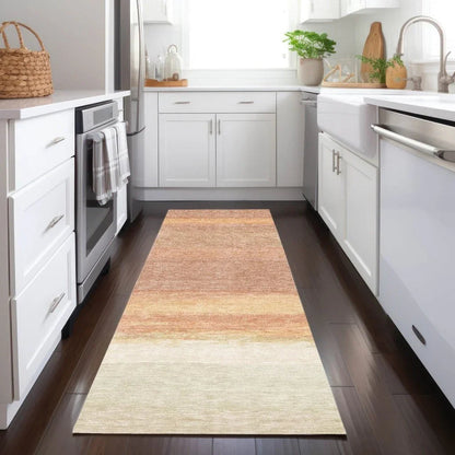 Noe Orange Washable Indoor - Outdoor Rug - LOOMLAN - LOOMLAN Rugs - Outdoor Rugs