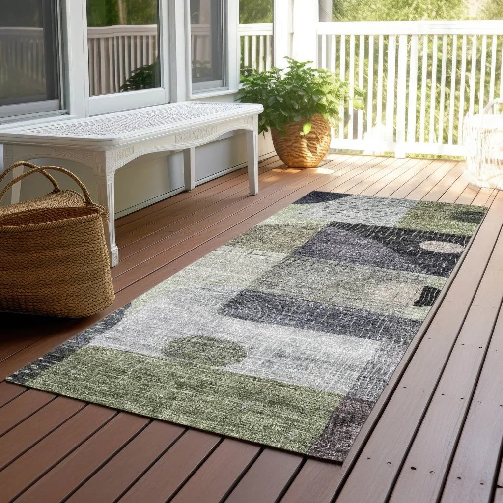 Noel Aloe Washable Indoor-Outdoor Rug-Outdoor Rugs-LOOMLAN Rugs-LOOMLAN