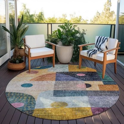 Noel Green Washable Indoor-Outdoor Rug-Outdoor Rugs-LOOMLAN Rugs-LOOMLAN