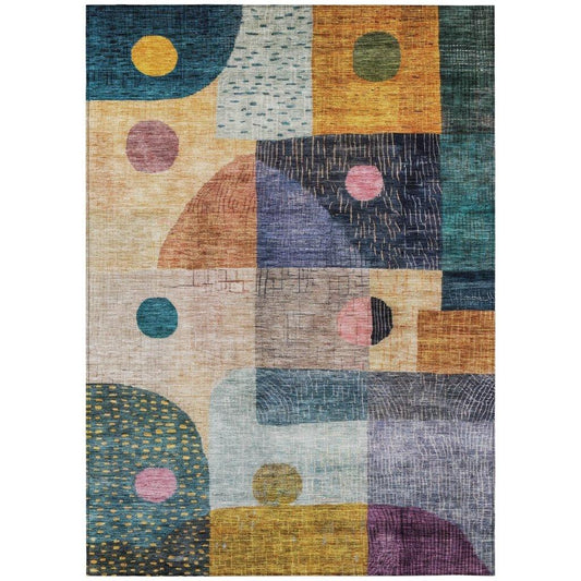 Noel Green Washable Indoor-Outdoor Rug-Outdoor Rugs-LOOMLAN Rugs-2'6" x 3'10"-LOOMLAN