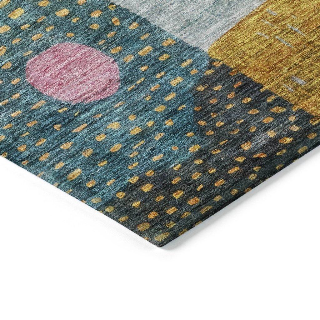 Noel Green Washable Indoor-Outdoor Rug-Outdoor Rugs-LOOMLAN Rugs-LOOMLAN