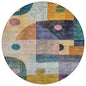 Noel Green Washable Indoor-Outdoor Rug-Outdoor Rugs-LOOMLAN Rugs-8' x 8'-LOOMLAN