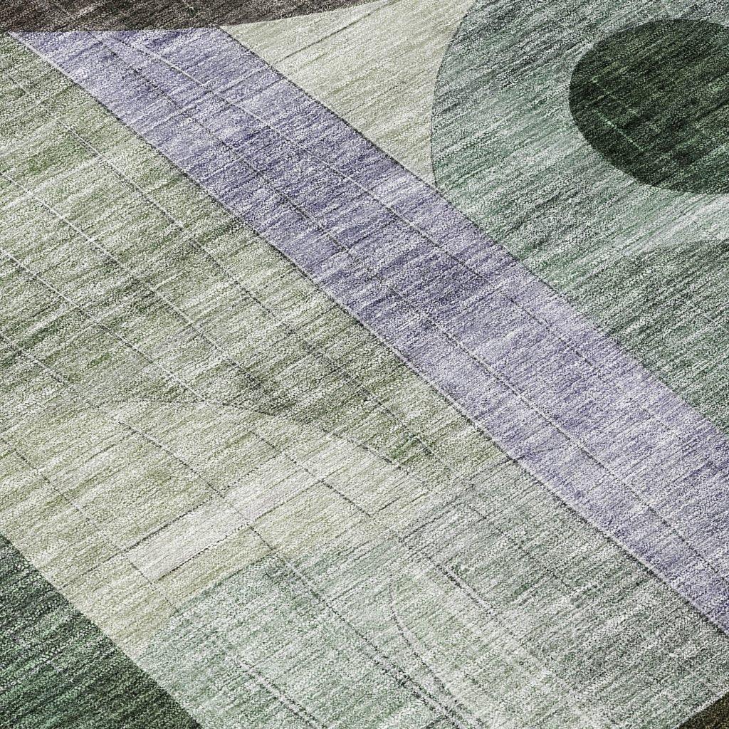 Noel Olive Washable Indoor-Outdoor Rug-Outdoor Rugs-LOOMLAN Rugs-LOOMLAN