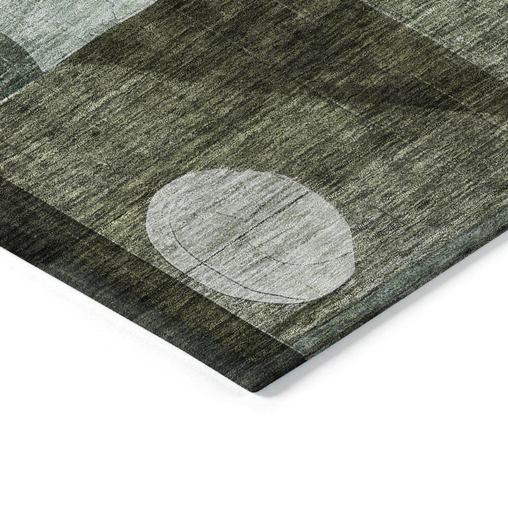 Noel Olive Washable Indoor-Outdoor Rug-Outdoor Rugs-LOOMLAN Rugs-LOOMLAN