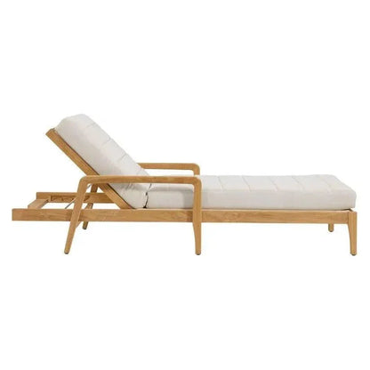 Noelle Lounger - Natural Palazzo Cream Outdoor-Outdoor Cabanas & Loungers-SUNPAN-LOOMLAN