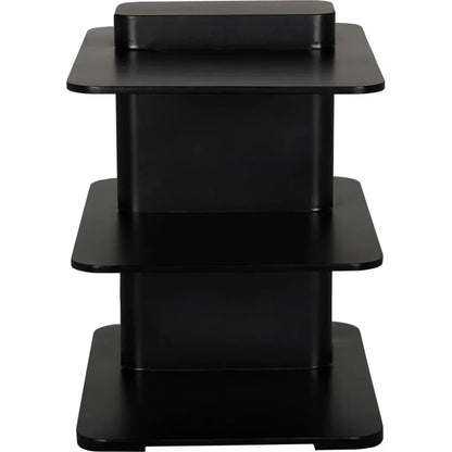 Noir Concoction Side Table Black Industrial Steel - LOOMLAN - Noir - Side Tables