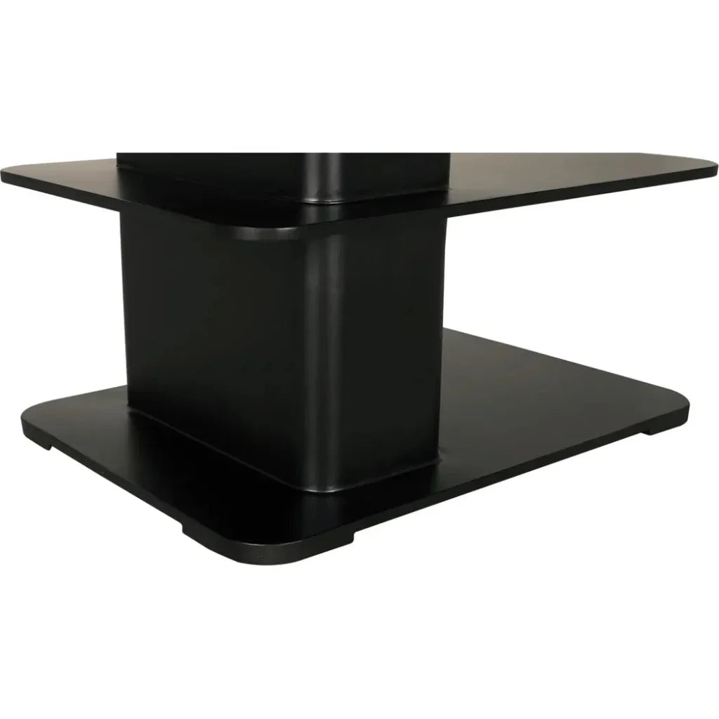 Noir Concoction Side Table Black Industrial Steel - LOOMLAN - Noir - Side Tables