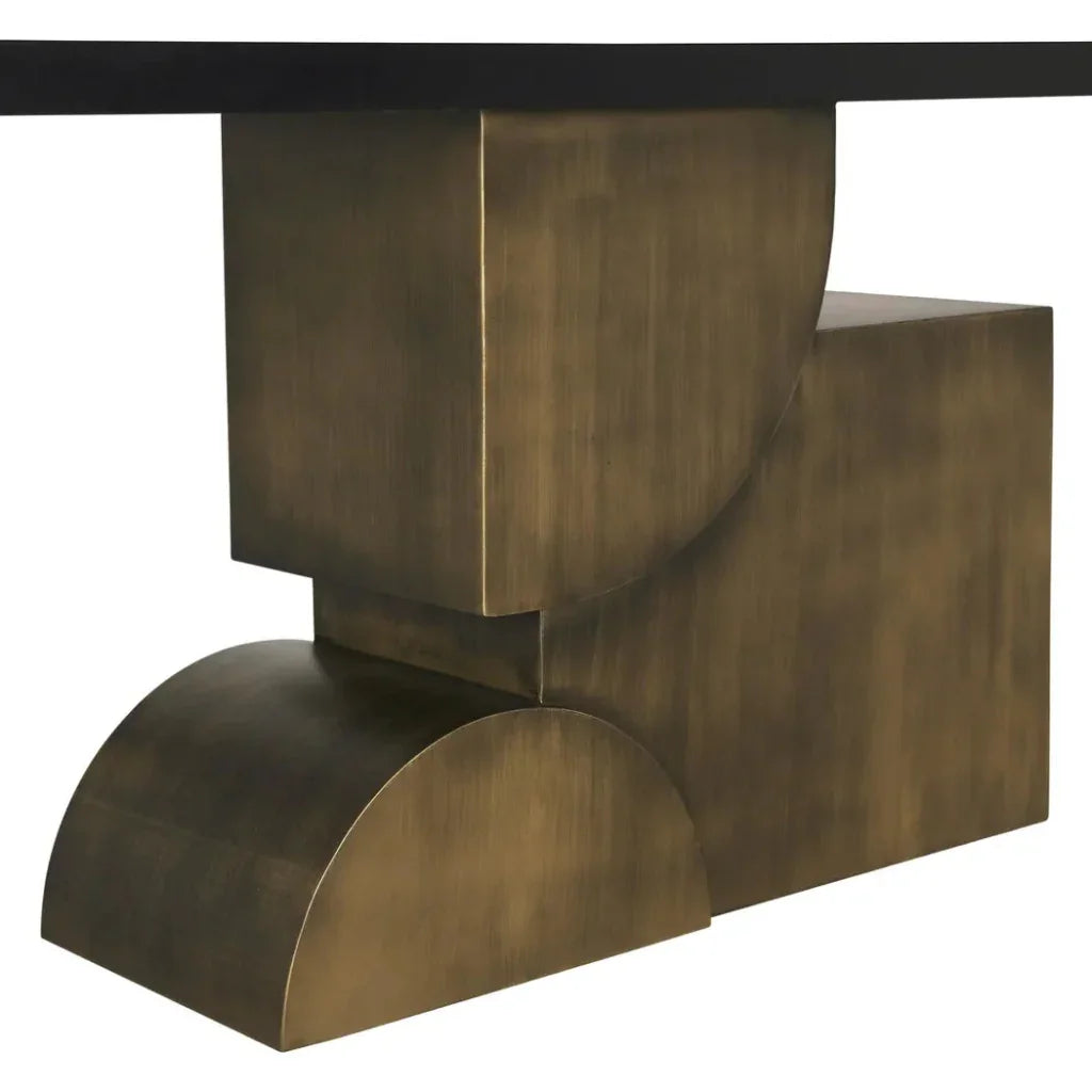 Noir Couture Console Black Industrial Steel - LOOMLAN - Noir - Console Tables