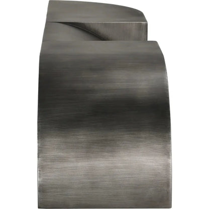 Noir Crafter Bench Sleek Gun Metal Industrial - LOOMLAN - Noir - Dining Benches