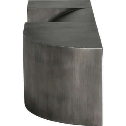 Noir Crafter Bench Sleek Gun Metal Industrial - LOOMLAN - Noir - Dining Benches